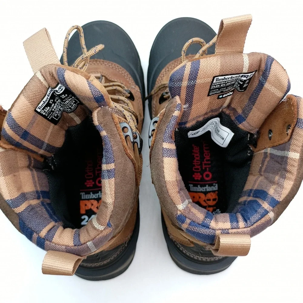 Timberland PRO 24/7+ Work Boots Men Size 6.5 Brown Waterproof Composite Toe
